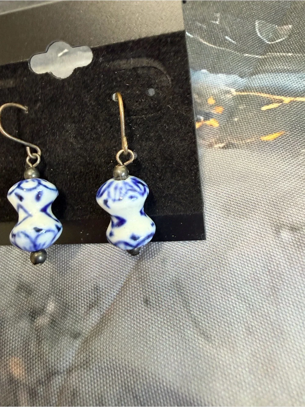 Delft blue Vintage earrings
